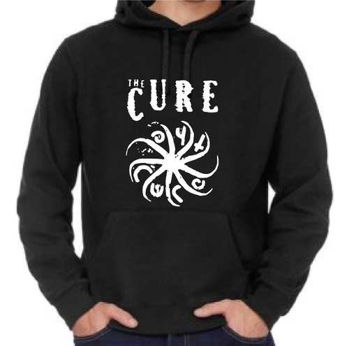 Polerón Estampado The Cure, Logo, Rock Romanosmodas