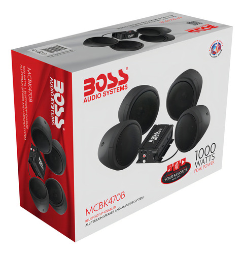 Sistema de altavoces Bluetooth para motocicletas MCBK470B Boss Audio Systems