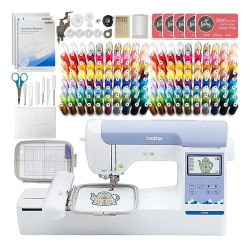comprar Máquina De Bordar Brother Pe900, 5x7, 160 Hilos Y Accesorios