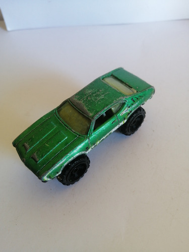 Hot Wheels Olds 442 Tm Gm Lifted, Green Car Toy