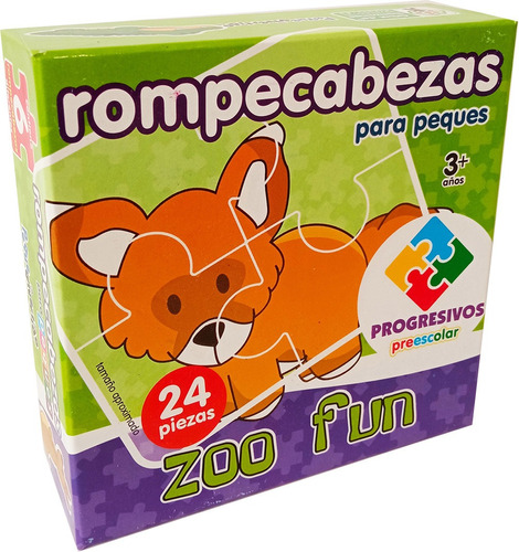 Rompecabezas Preescolar Progresivo Didáctico - Zoo Fun