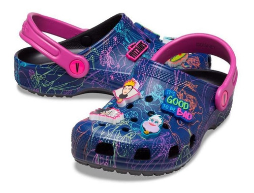 Sandália Crocs Classic Diney Villains Clog K Black