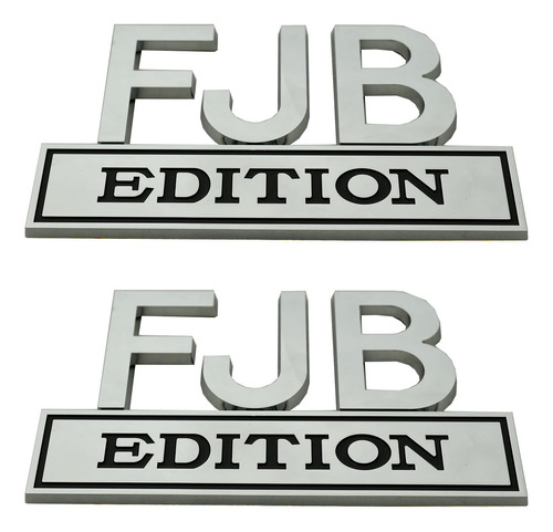2 Piezas Grandes Fjb Edition Emblema 3d Para Coche, Letras A