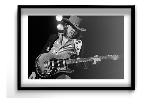 Cuadro Stevie Ray Vaughan M1 35x50 (marco+lámina+vidrio)