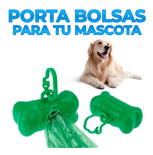 Set 8 Porta Bolsas Desech P/mascotas Con Rollo De 15 Bolsas
