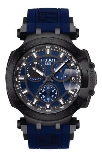 Reloj Tissot T-race Chronograph Azul T115.417.37.041.00 Color De La Correa Azul Marino