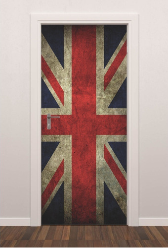 Imagem 1 de 3 de Adesivo Decorativo De Porta Bandeira Inglaterra Bi03 Qua