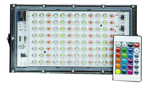 Reflector Led 100w Rgb 110v 6500k Tipo Ladrillo Ip65