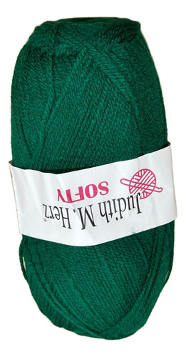 Lana Judith Ovillos X 100 Grs C/u Modelo Softy Lana Fina Verde Oscuro 1451
