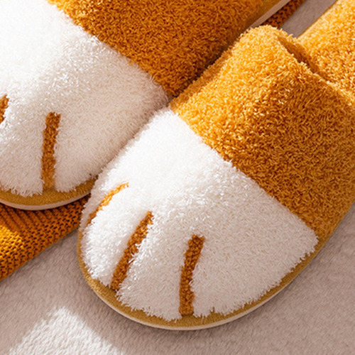 Zapatillas Suaves De Pata De Gato De Dibujos Animados Para