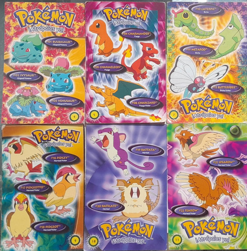 Figuritas Tarjetones Pokemon Lote X 5 A Elección