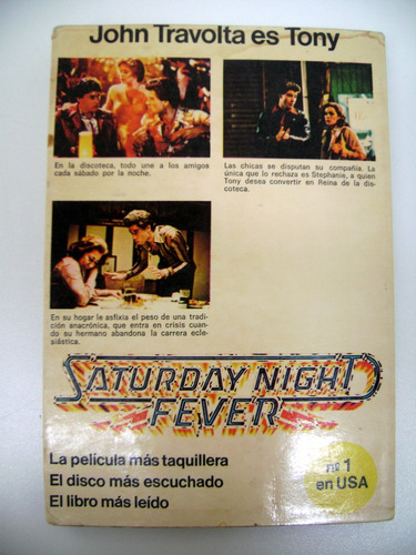 Fiebre Del Sabado Noche Novela Film John Travolta 1978 Boedo (Usado)