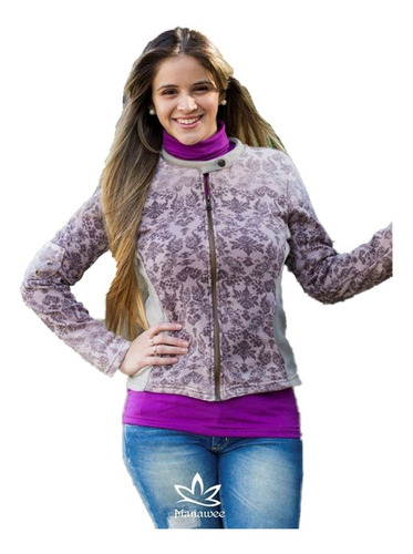 Campera Manawee Mujer Entallada Con Bolsillos