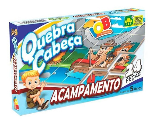 Jogo Quebra Cabeça Acampamento Pedagógico Educativo Iob