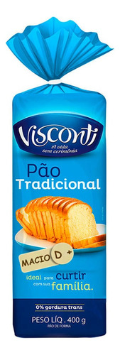 Pão De Forma Tradicional Visconti 400g