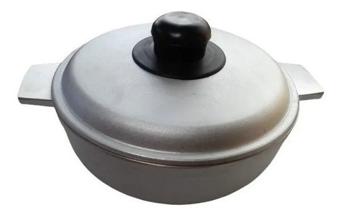 Caldero De Aluminio Pulido 20 Cm Con Tapa , Olla