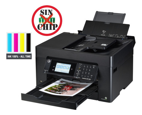Multifuncional Epson Wf7820 Modificada Con Sistema De Tinta