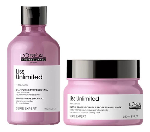 Shampoo + Mascarilla L'oréal Prokeratin Liss Unlimited  