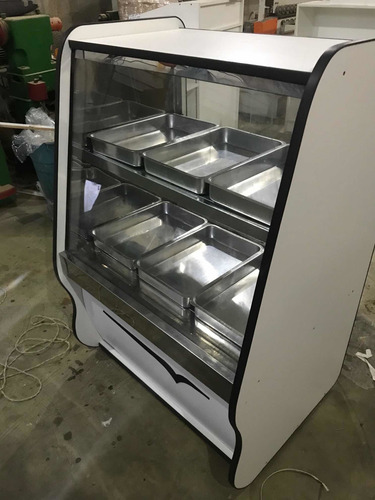 Imagem 5 de 7 de Balcão Estufa Quente Vitrine Expositora 6 Bandejas Salgados