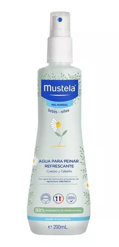 Pack Mustela champu 500 ml + agua de peinar 200 ml