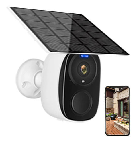 Siv Camara Seguridad Solar Wifi Inalambrica Para Exterior Hd