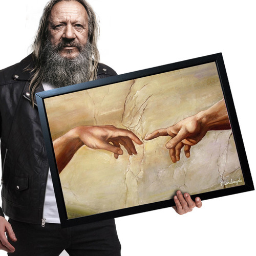 Quadro Com Moldura Michelangelo 21 Tamanho A2 60x42cm