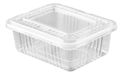 Embalagem Microondas E Freezer 1000ml G305 C/50 Marmitas Cor Transparente
