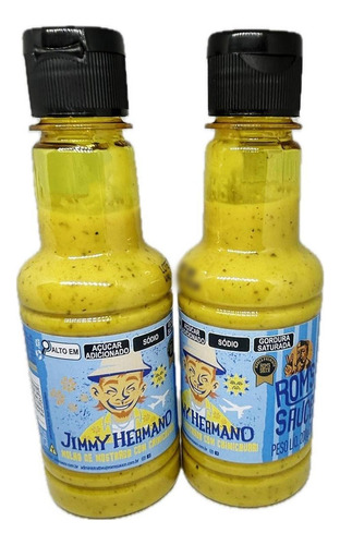 Kit 2 Molho Mostarda Chimichurri Jimmy Hermano Rom's Sauce