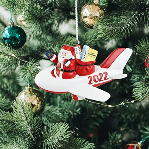 2022 Adorno Navideño De Papá Noel Viaje Avión (hilo ...