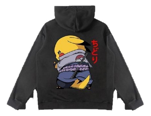 Sudadera Creative Digital Pattern Naruto Pikachu Sasuke