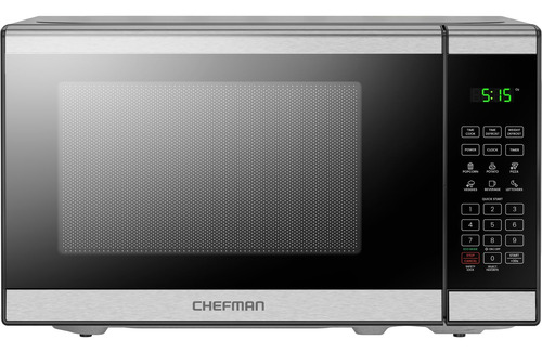 Horno Microondas Chefman De Acero Inoxidable, 0.7 Pies Cúbic