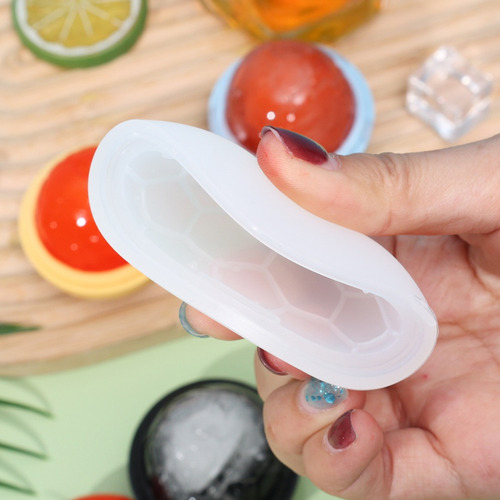 Molde Redondo De Silicona Para Cubos De Hielo, Diseño De Fút