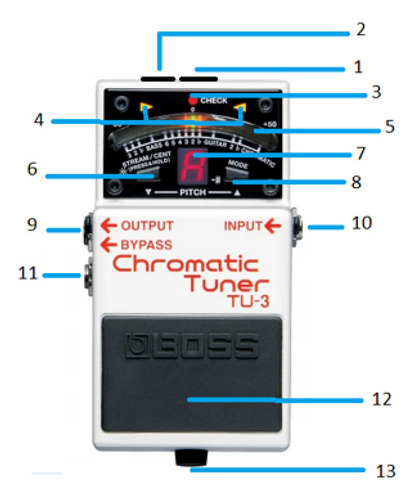 Pedal De Efectos Boss Tu-3 Chromatic Tuner