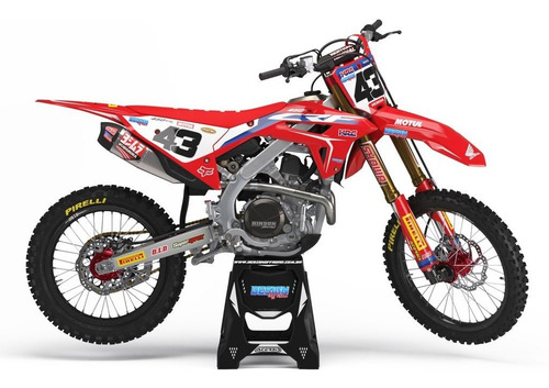 Kit Gráfico Adesivo Honda Racing 2022 Crf 250 450 0.20mm