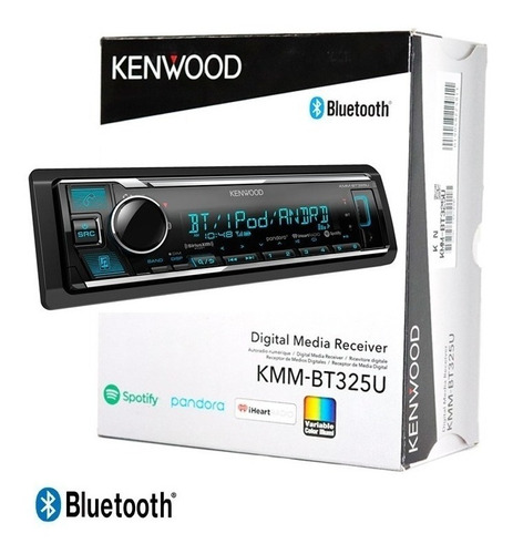 Autoestéreo Kenwood  Kmm-bt322u Usb Aux Bt Spotify Pandora