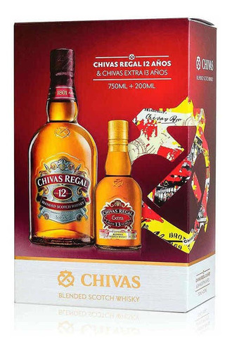 Pack Chivas Regal 12años + Chivas Regal 200ml 13 Años