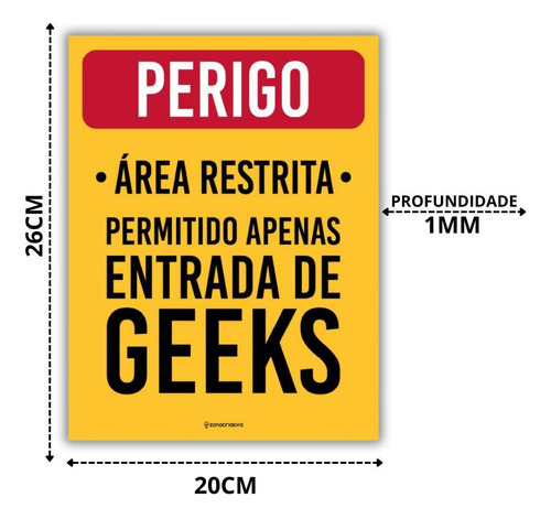 Placas Decorativas Com Frases Metal Geek Área Restrita Gamer