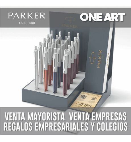 Boligrafo Parker Jotter Acero Clip Dorado + Grabado Incluido