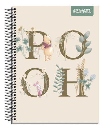 Cuaderno Triple Cuarta 17x21 Winnie The Pooh Proarte 150hjs