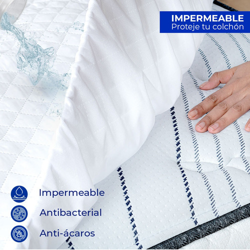 Cubre Colchón Queen Size Impermeable Spring Air, 2 Pack Sp