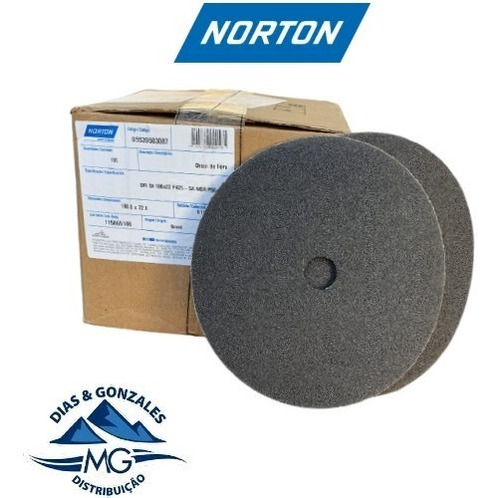 Lixa Norton Kit Com 100 Discos Grão 60 F425 Durite