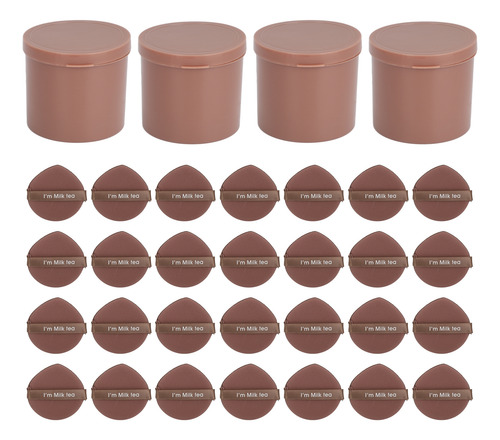 Cosmético Powder Puff, 28 Unidades, Para Rostro Suave, Suelt