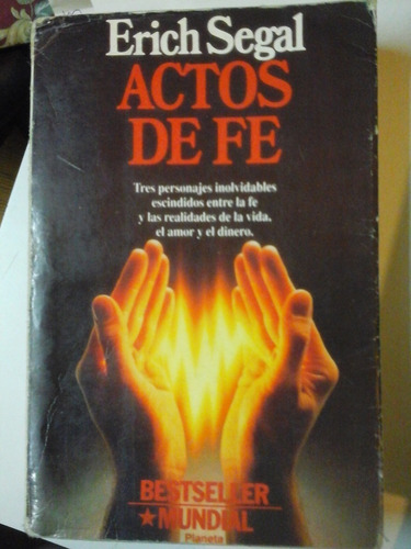 Actos De Fe - Erich Segal - Ed. Planeta - L246 