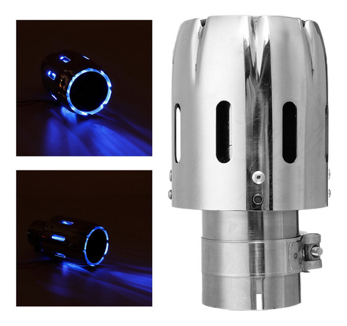Punta De Escape Universal Compatible Con Automóvil, Con Luz