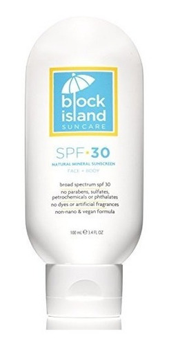 Protector Solar Natural Block Island Organics 30 Cert Awg