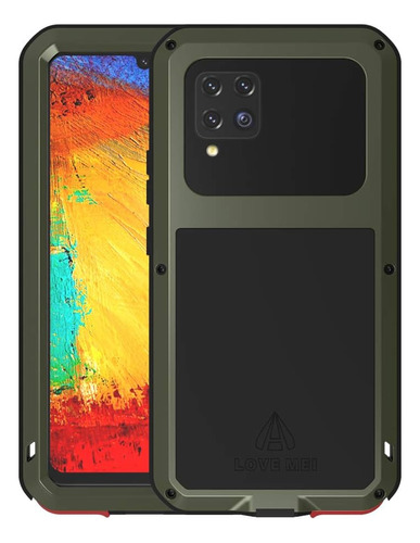 Funda Para Galaxy A42 5g Lovemei Protector Incorporado Verde