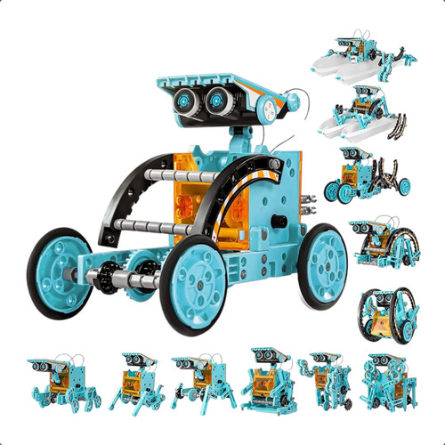 Robot de juguete Robot 12 en 1 solar Stem 12in1 blanco
