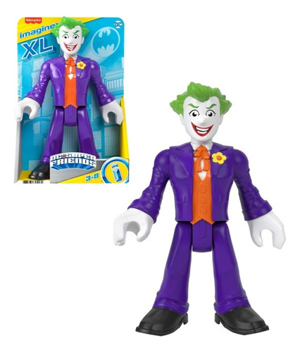 Figura Joker Articulada De 25 Cm Dc Super Friends Imaginext