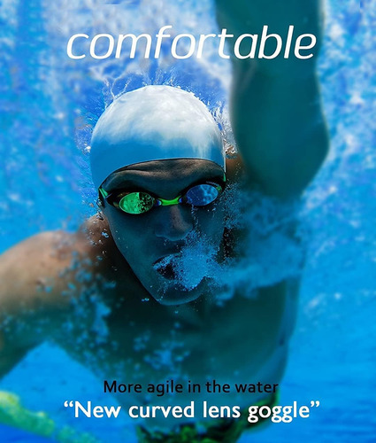 Gafas De Natación, Gafas De Natación Antivaho Uv Sin Fugas P