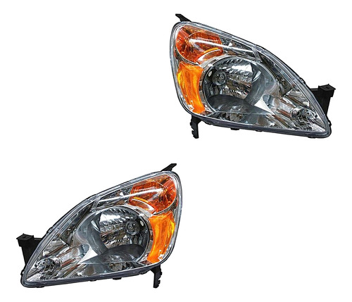 Par De Faros Honda Crv 2002 - 2004 